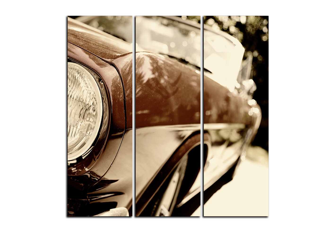 Obraz na plátně - Retro auto fragment - čtverec Obraz na plátně - Retro auto fragment - čtverec